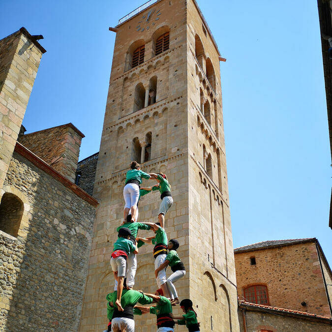 Les Castellers, fête de la Saint Pierre à Prades